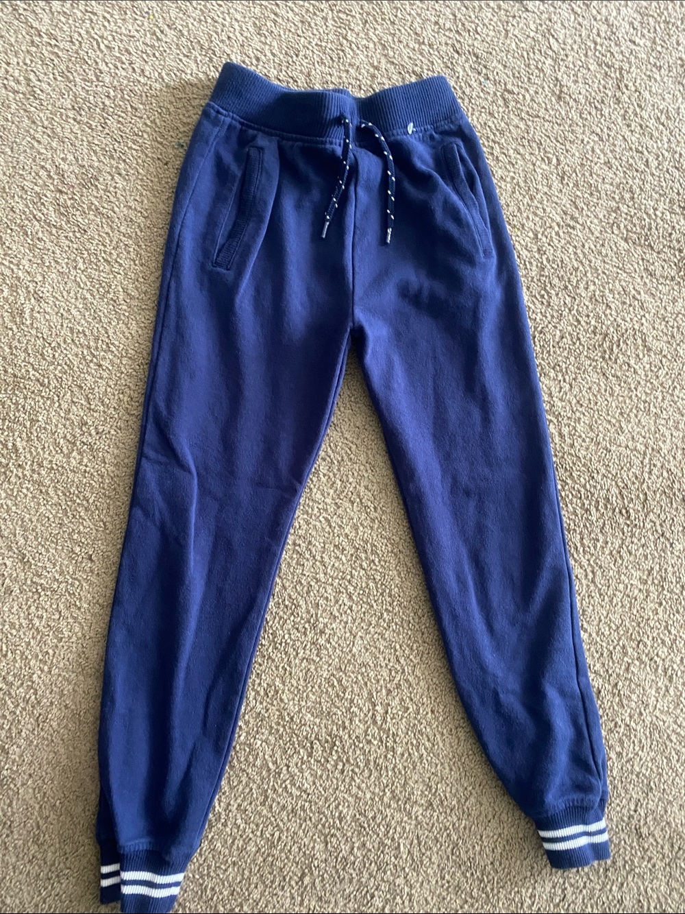 Girls navy blue jogger sweatpants